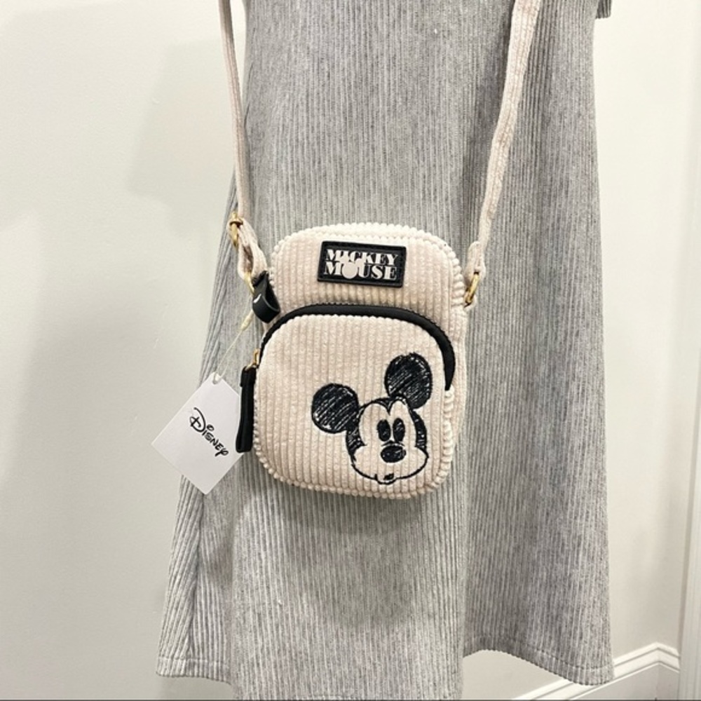 Disney Mickey Mouse Crossbody Phone Bag Pouch Purse - Picture 4 of 11